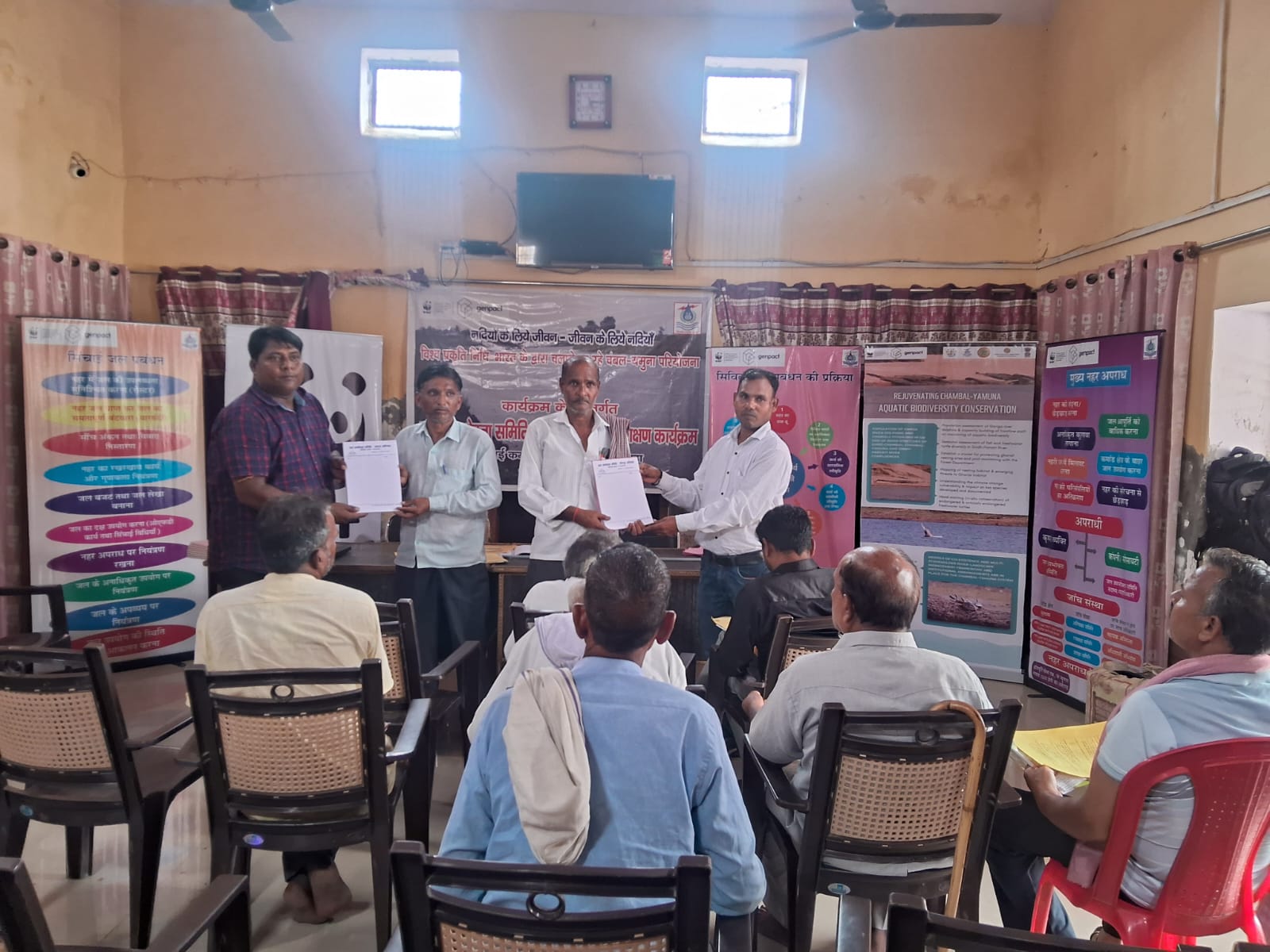 नहर अपराध रोकने के लिए जल समितियों को किया गया प्रशिक्षित